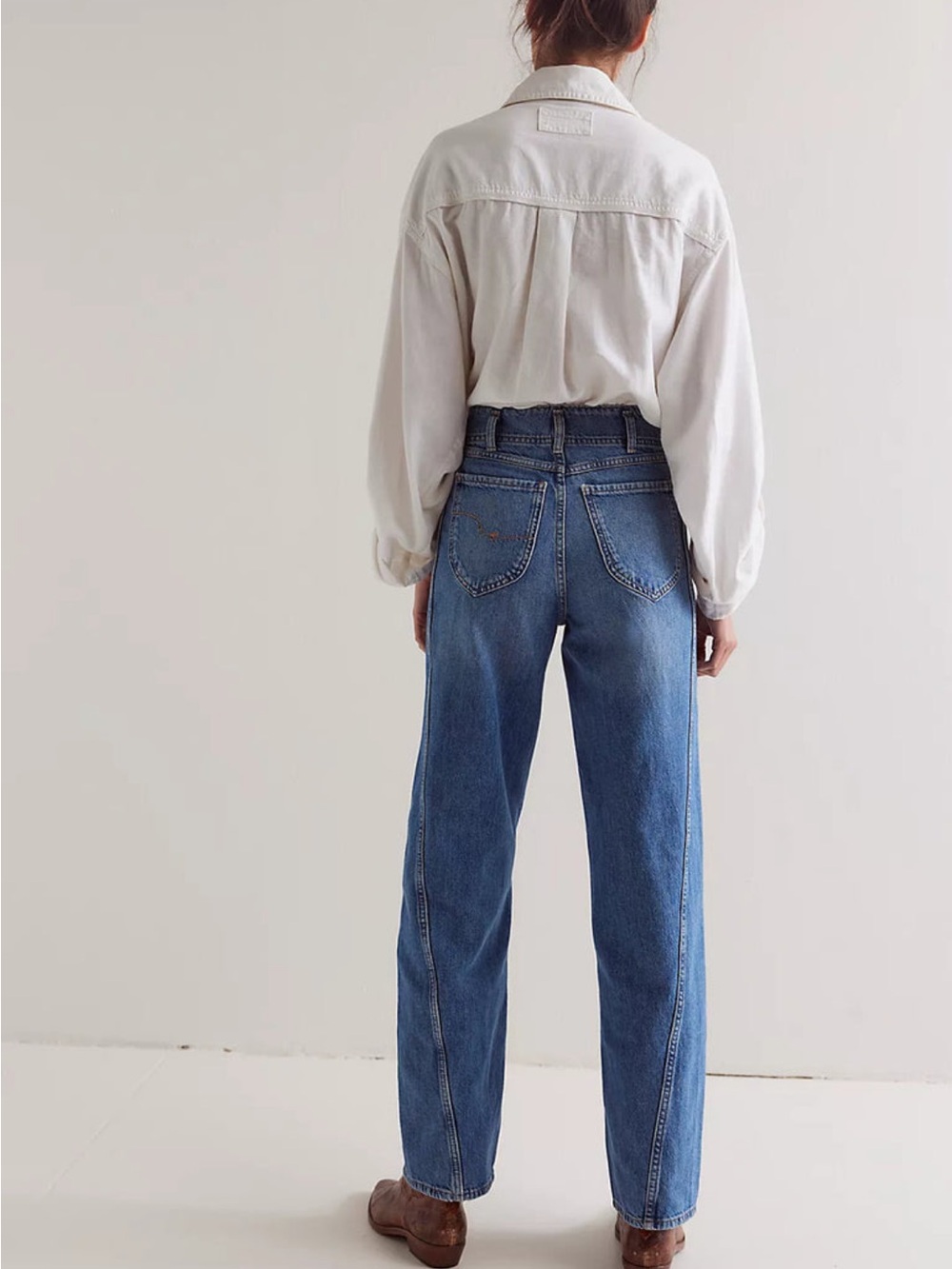 Free People Aster Baggy Straight Jeans - Picture 3 of 6
